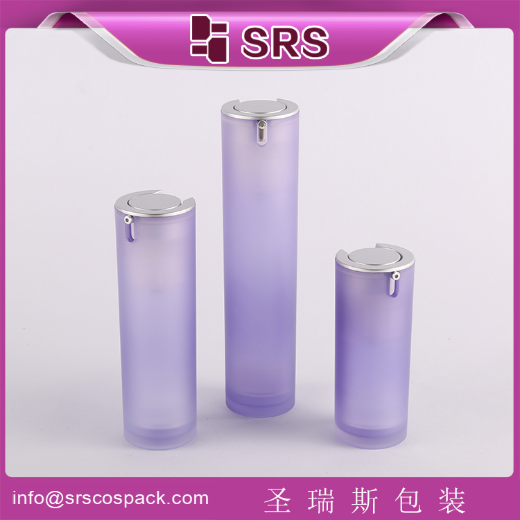A021 acrylic round airless pump lotion bottle 